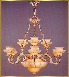 Alabaster Chandeliers Model: RL 1470-100